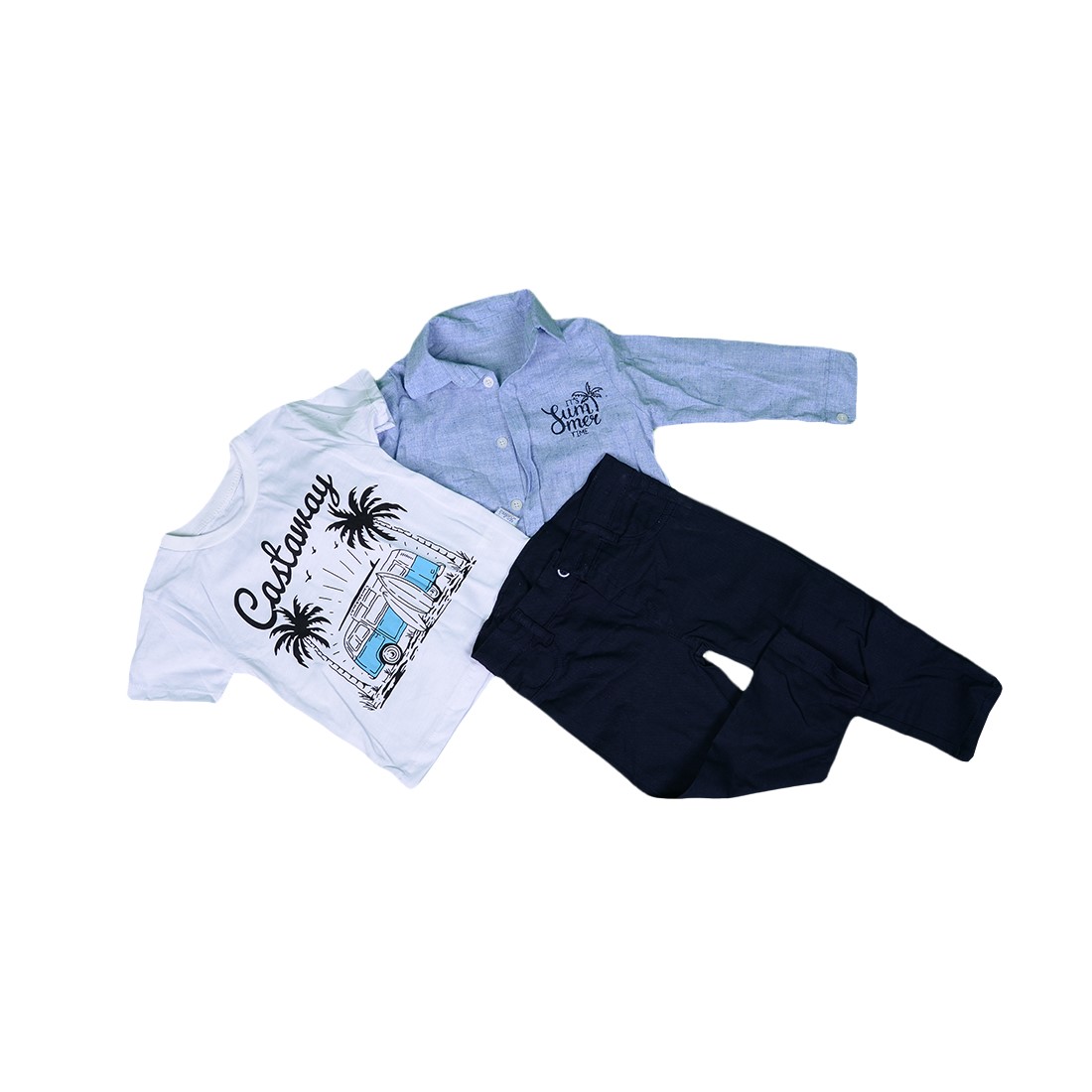 Baby Boy Clothes Set( Shirt+t-shirt + Jeans pants )