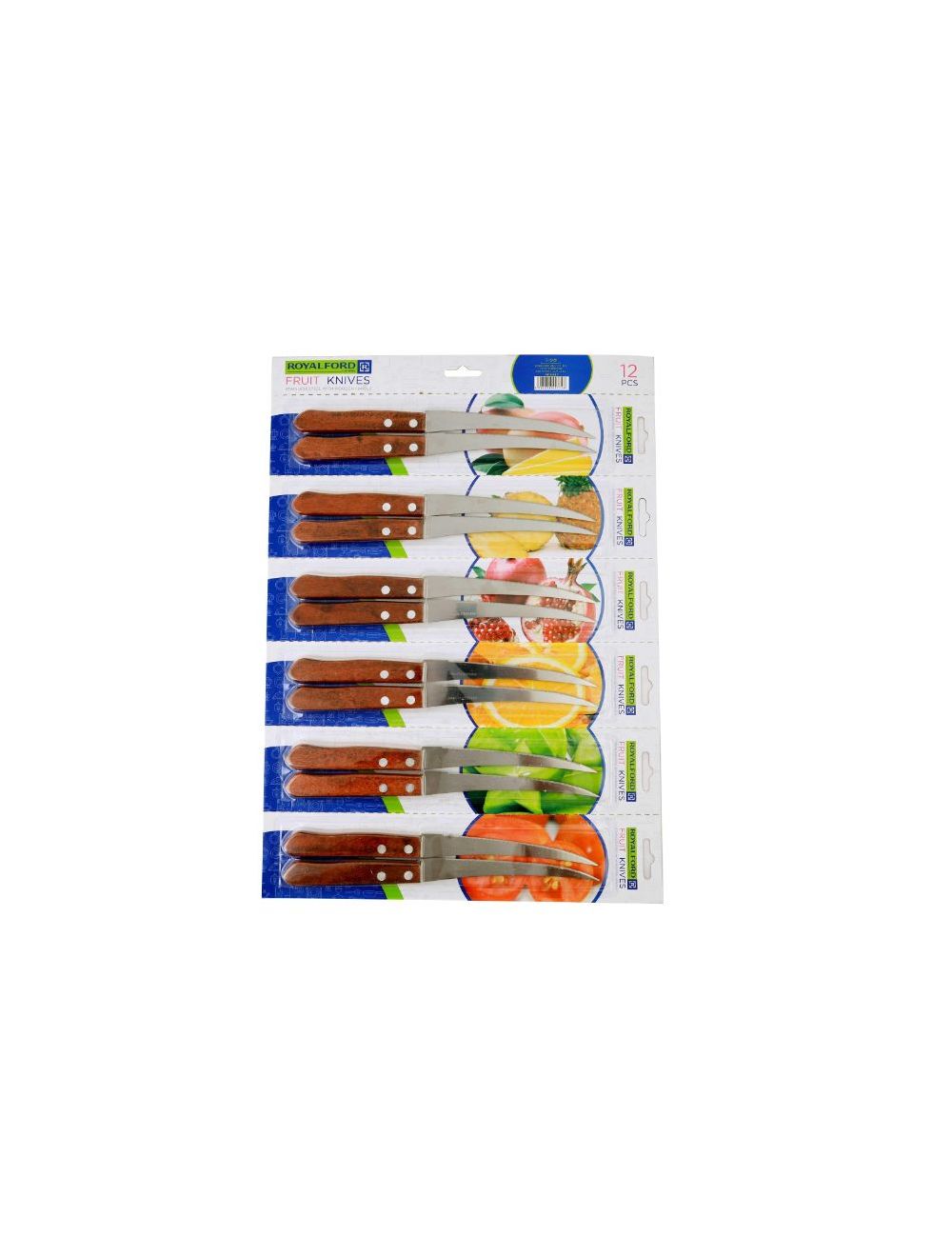 Royalford Fruit Knife Set, 12 Pieces - RF9487 color option