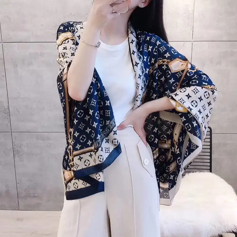Women Soft Long Silk Scarf