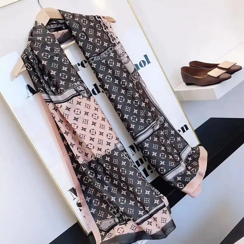 Women Soft Long Silk Scarf