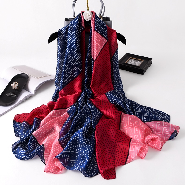 Woman Soft Long Silk Scarf
