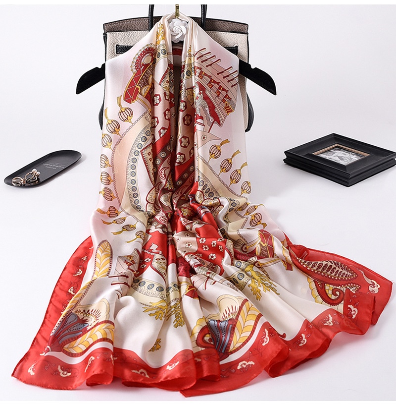Woman Soft Long Silk Scarf