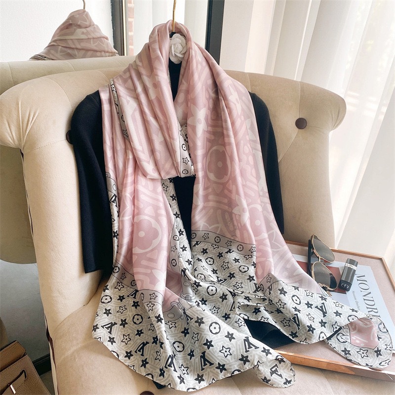 Woman Soft Long Silk Scarf