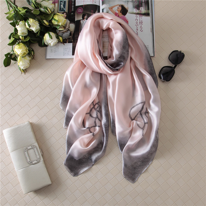 Woman Soft Long Silk Scarf