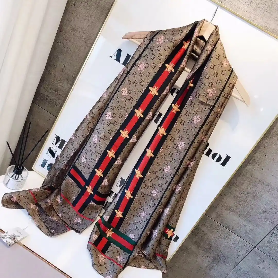 Women Soft Long Silk Scarf