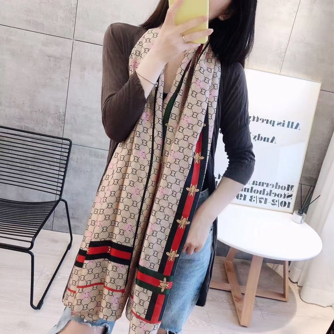 Women Soft Long Silk Scarf