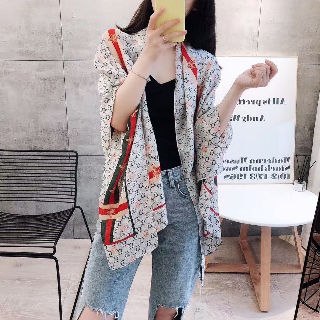 Women Soft Long Silk Scarf