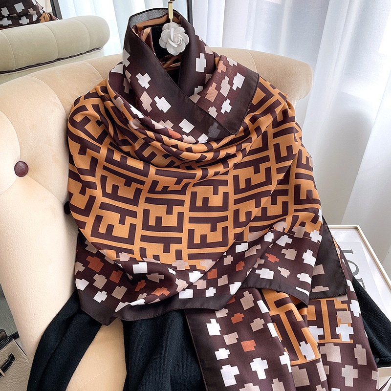 Woman Soft Long Silk Scarf
