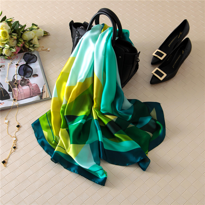 Woman Soft Long Silk Scarf