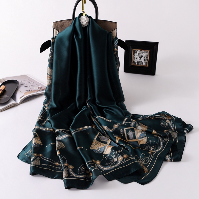 Woman Soft Long Silk Scarf