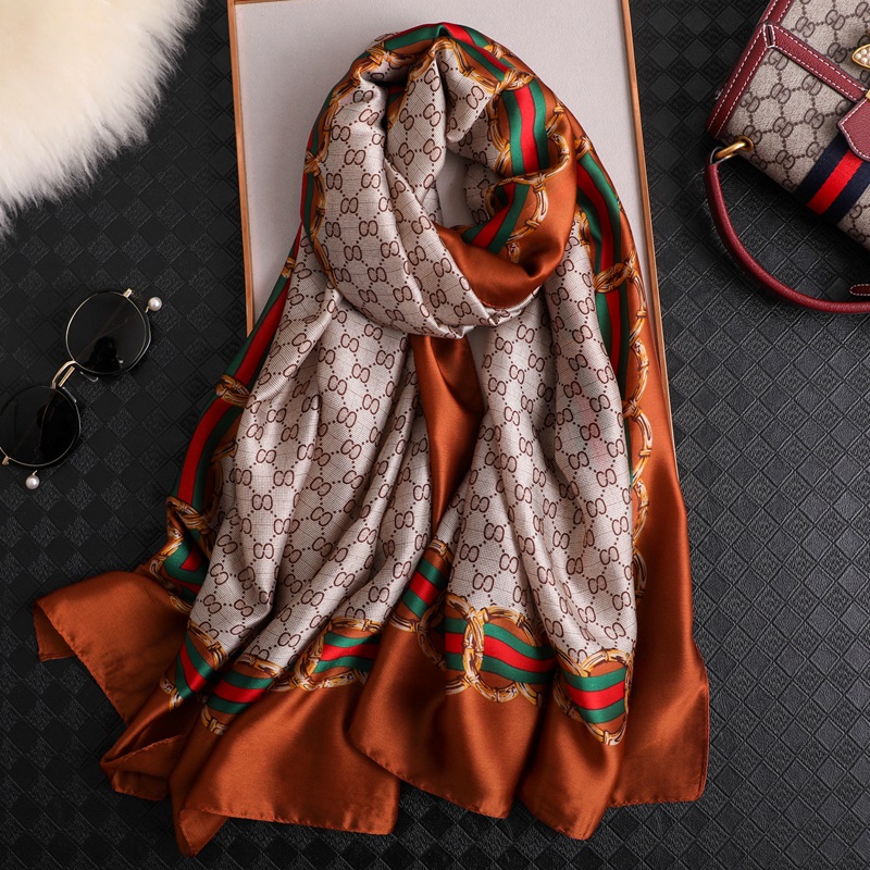 Woman Soft Long Silk Scarf