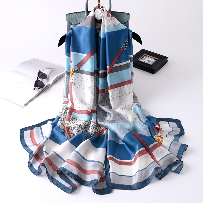Woman Soft Long Silk Scarf