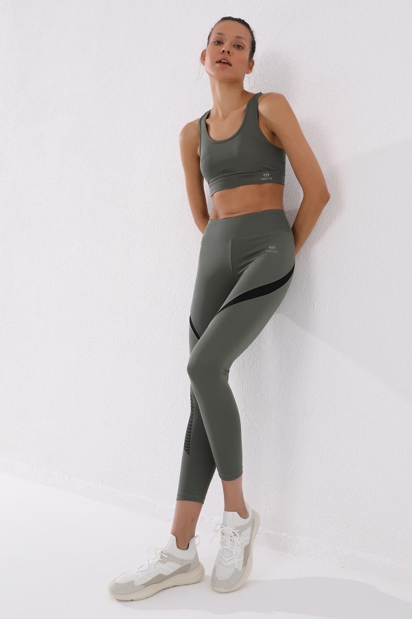 Tommy Life Women's Sports High Waist Cotton Leggings