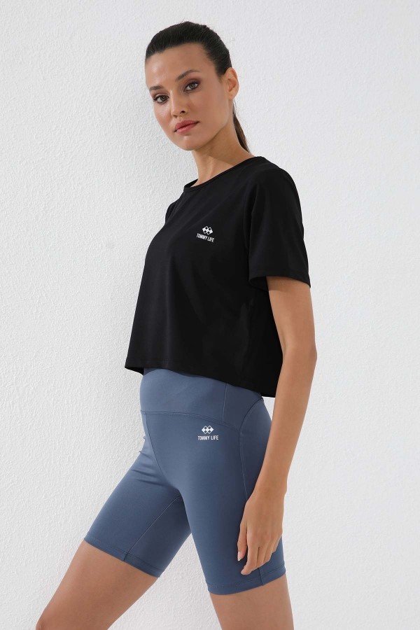 Tommy Life Women's short-sleeve cropped T-shirt