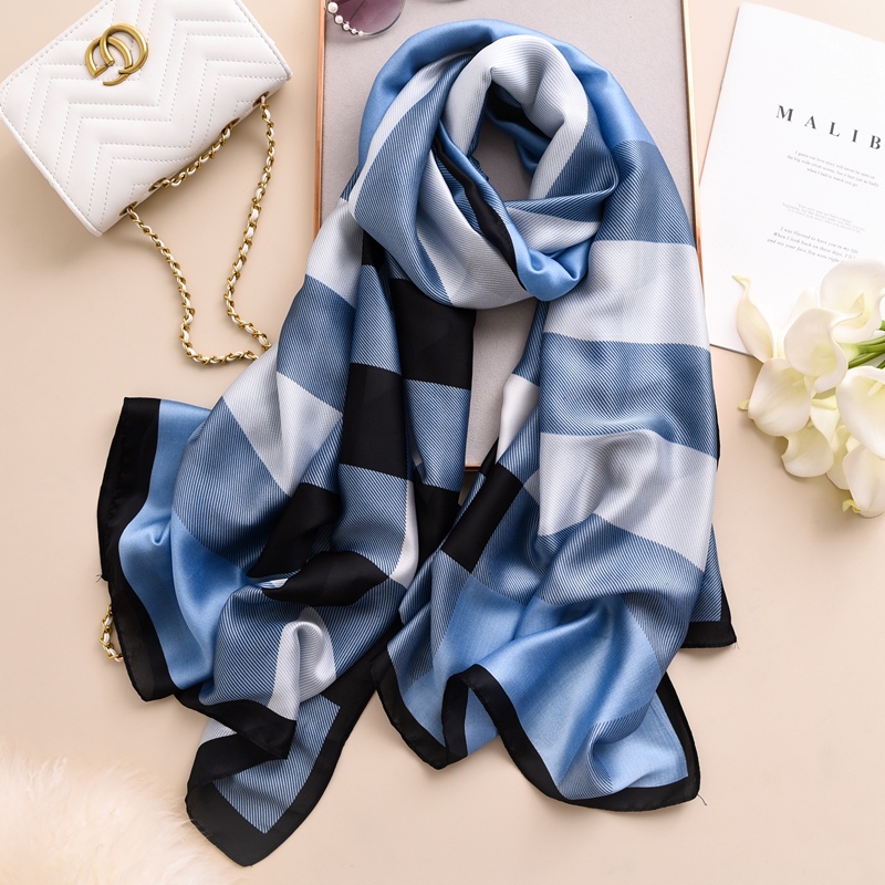 Woman Soft Long Silk Scarf