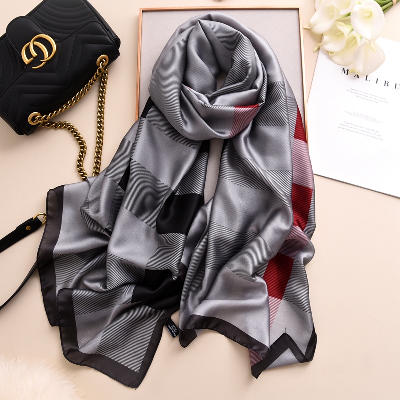 Woman Soft Long Silk Scarf