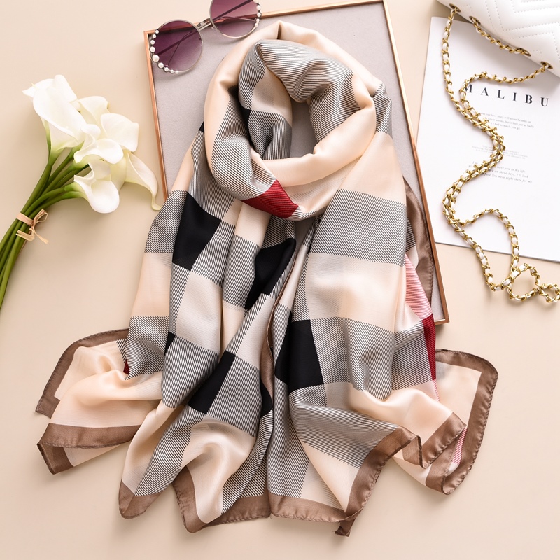 Woman Soft Long Silk Scarf