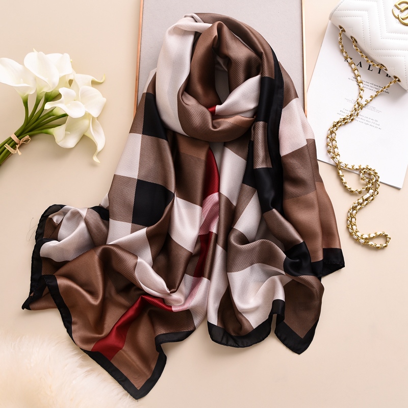 Woman Soft Long Silk Scarf