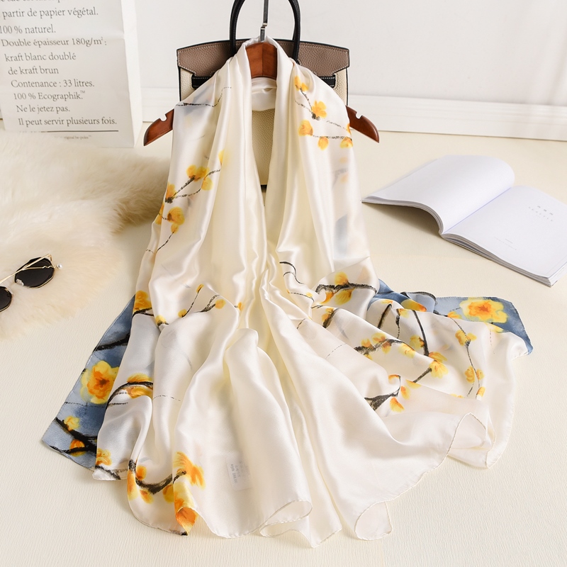 Woman Soft Long Silk Scarf
