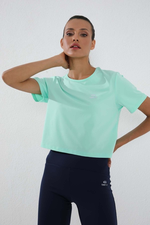 Tommy Life Women's short-sleeve cropped T-shirt