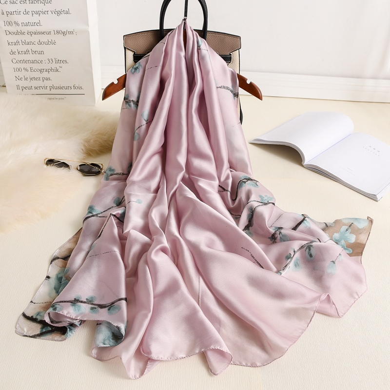 Woman Soft Long Silk Scarf