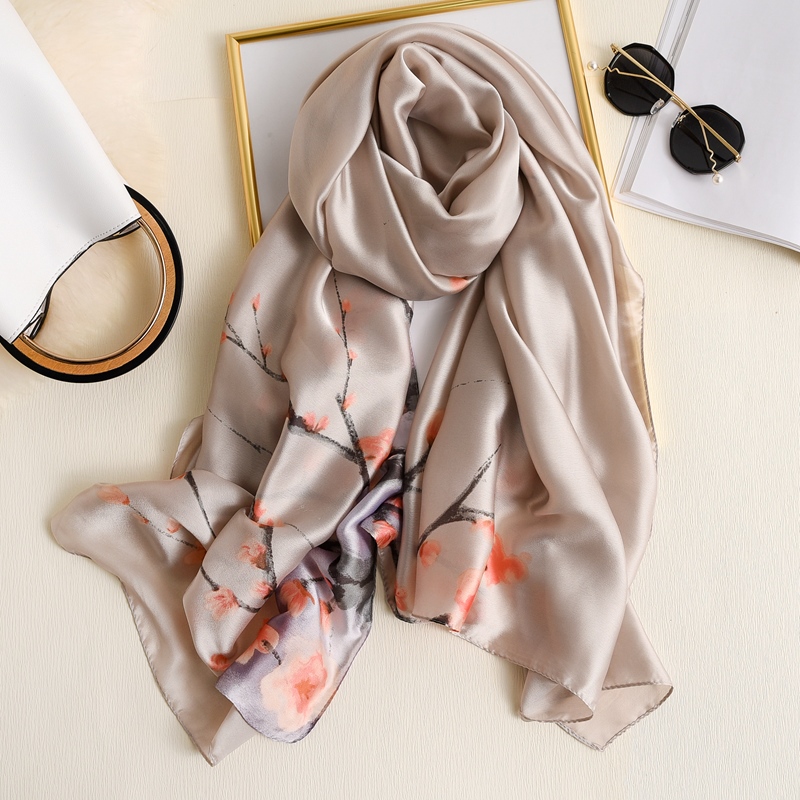 Woman Soft Long Silk Scarf