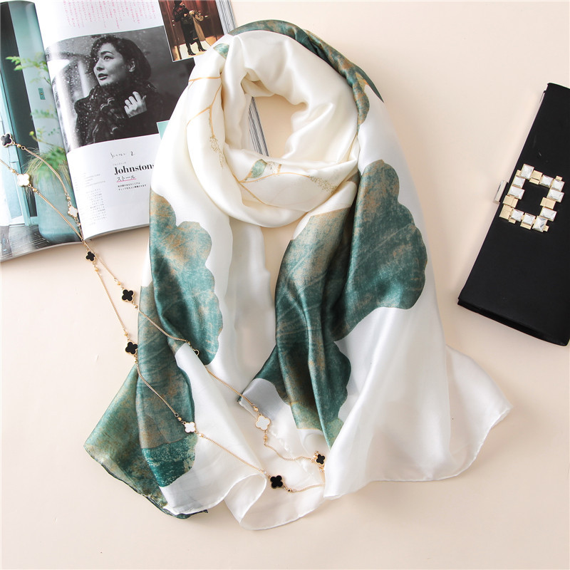 Woman Soft Long Silk Scarf