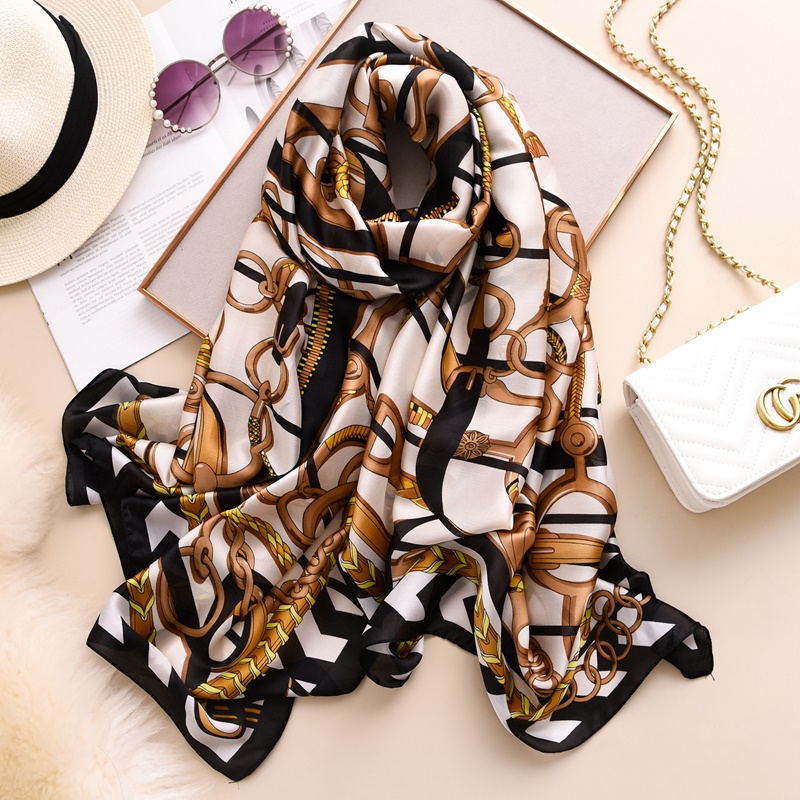 Woman Soft Long Silk Scarf