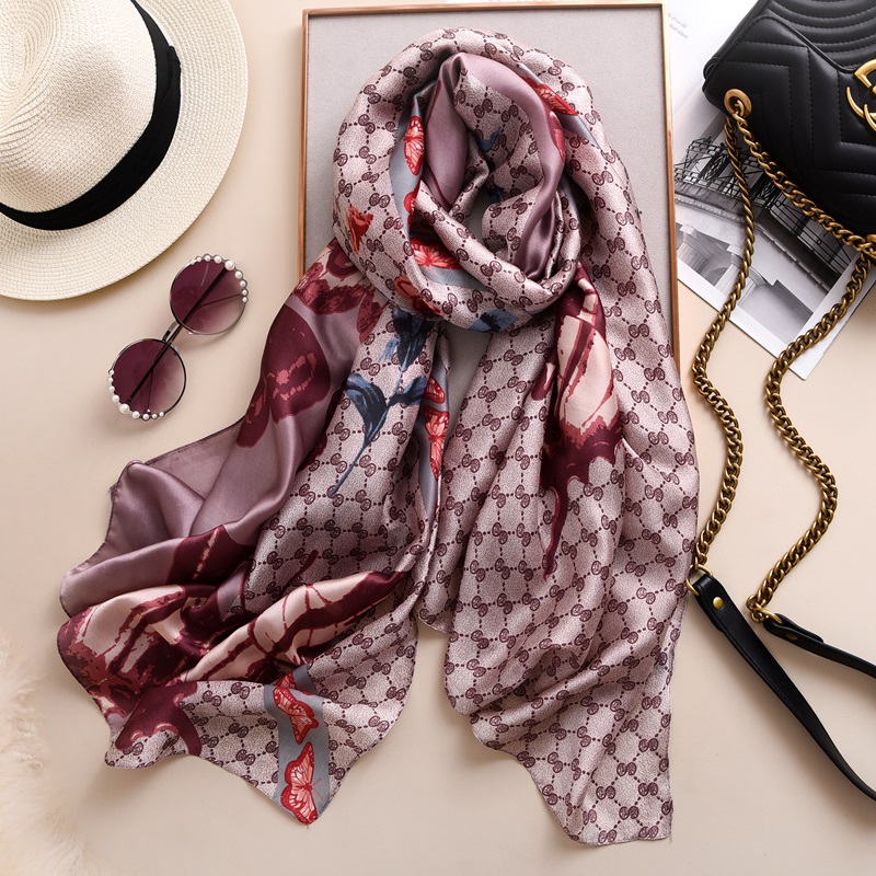 Woman Soft Long Silk Scarf