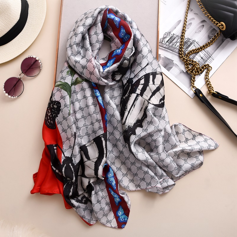 Woman Soft Long Silk Scarf