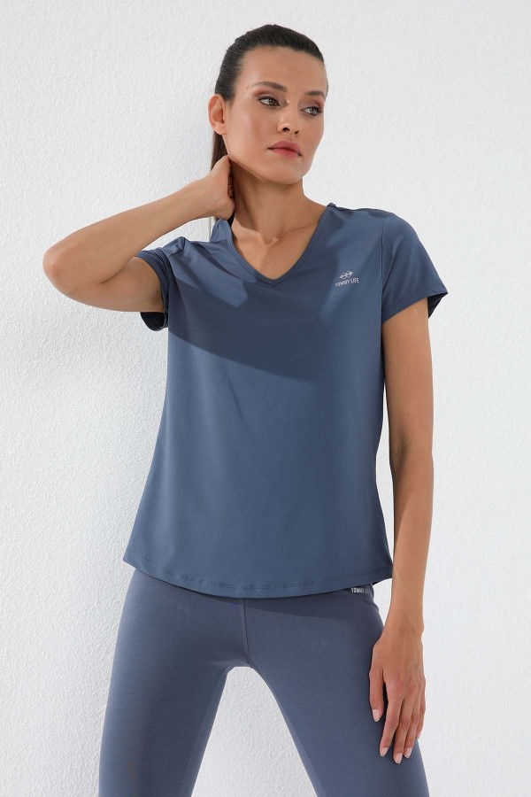 Tommy Life Women's T-Shirt V-Neck