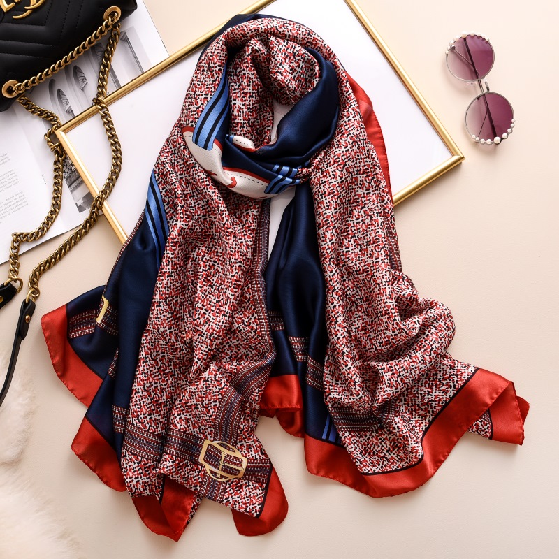 Woman Soft Long Silk Scarf