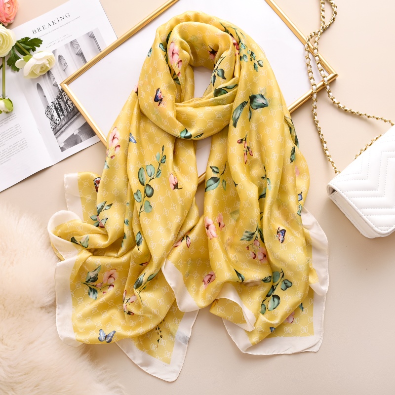 Woman Soft Long Silk Scarf