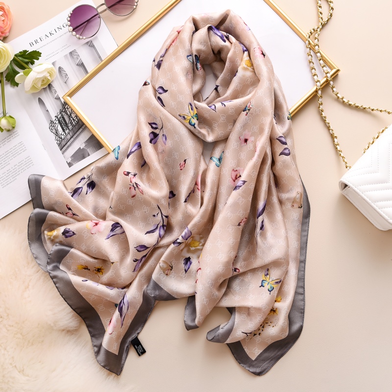 Woman Soft Long Silk Scarf