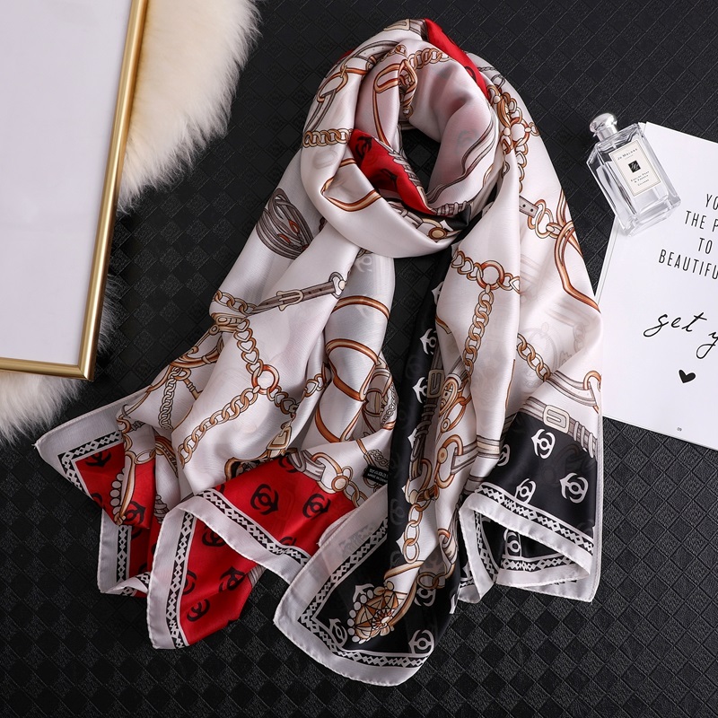 Woman Soft Long Silk Scarf