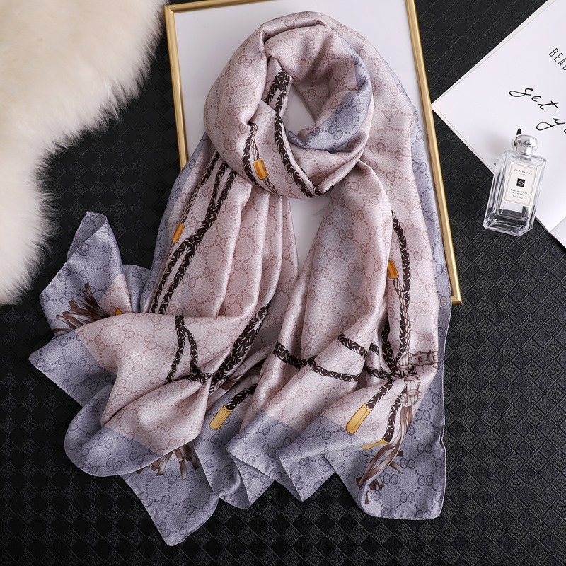 Woman Soft Long Silk Scarf