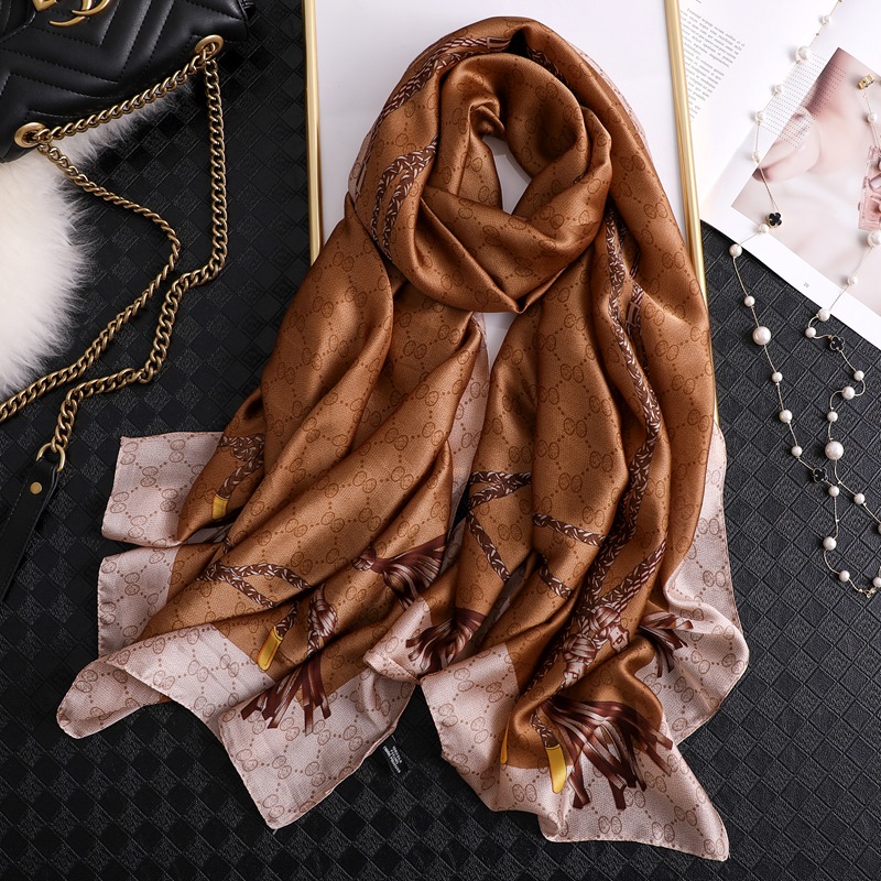 Woman Soft Long Silk Scarf