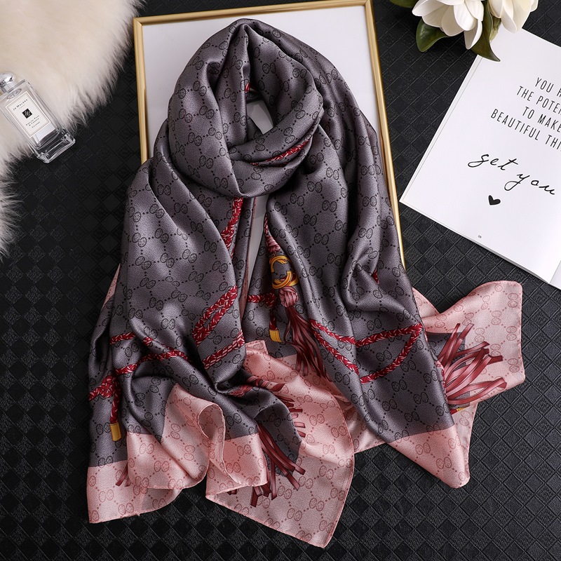 Woman Soft Long Silk Scarf