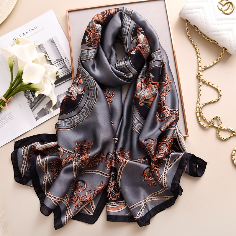 Woman Soft Long Silk Scarf