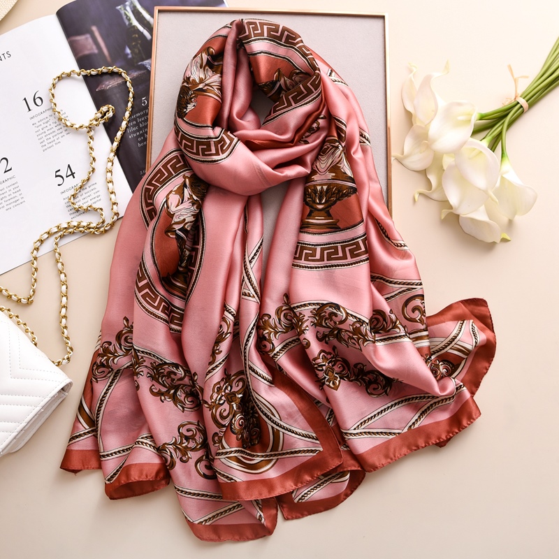 Woman Soft Long Silk Scarf