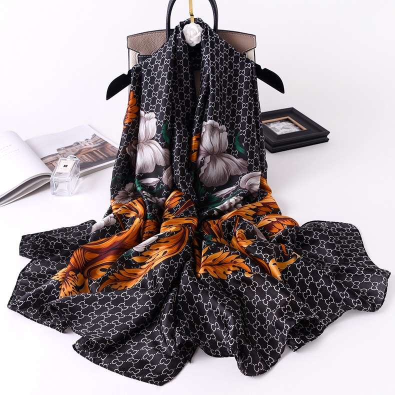 Woman Soft Long Silk Scarf