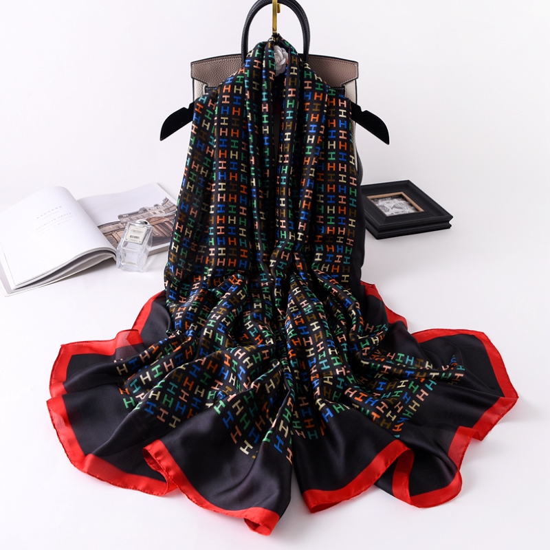 Woman Soft Long Silk Scarf
