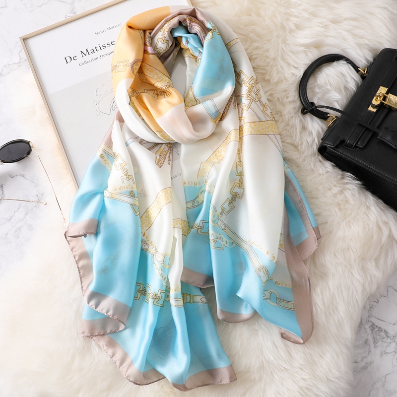 Woman Soft Long Silk Scarf
