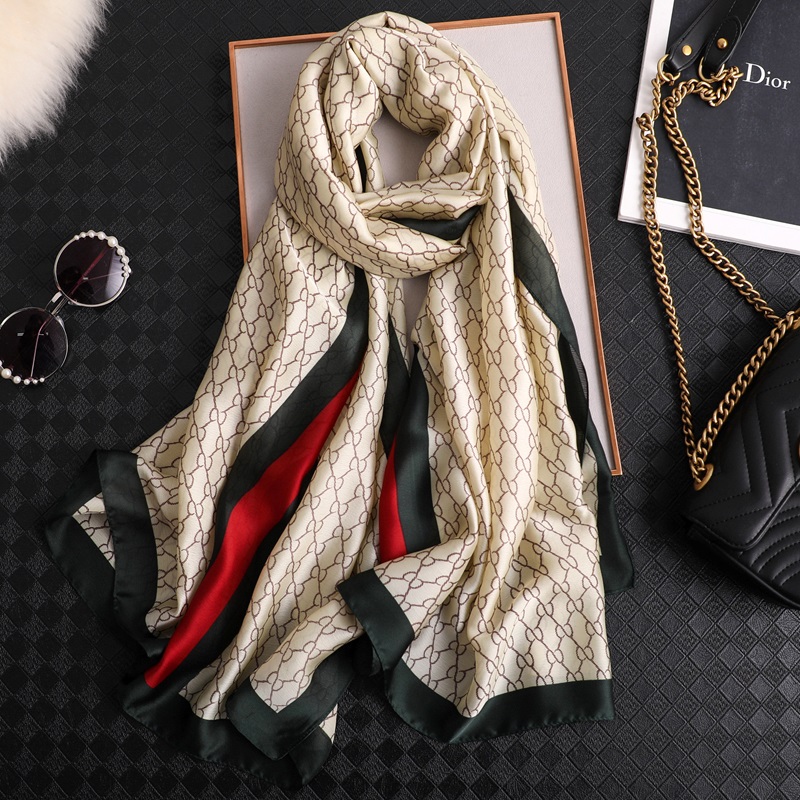 Woman Soft Long Silk Scarf