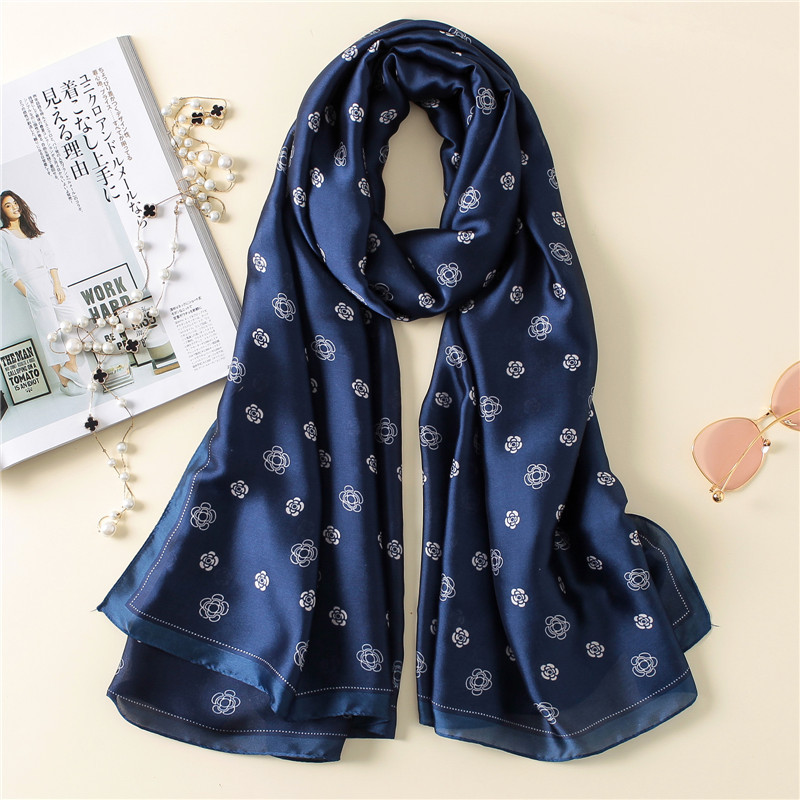 Woman Soft Long Silk Scarf