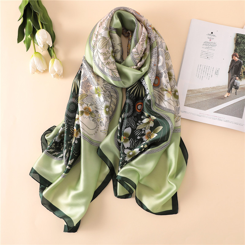 Woman Soft Long Silk Scarf