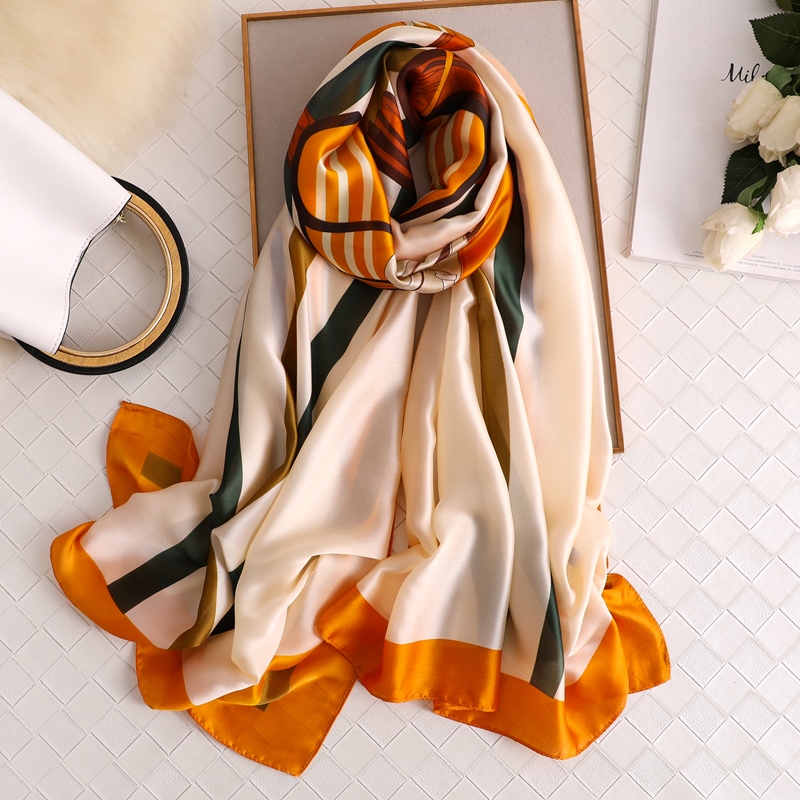 Woman Soft Long Silk Scarf