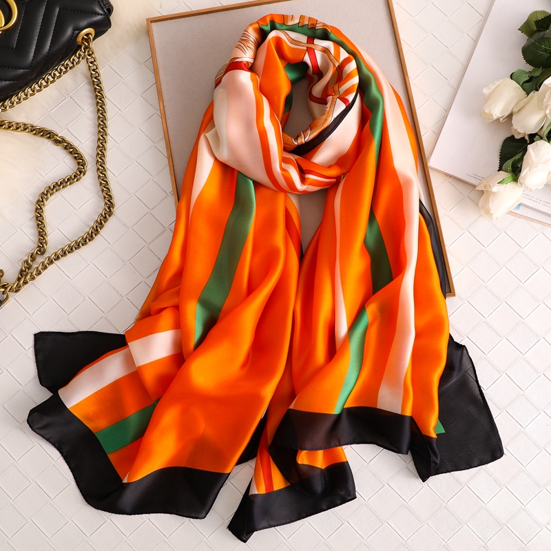 Woman Soft Long Silk Scarf