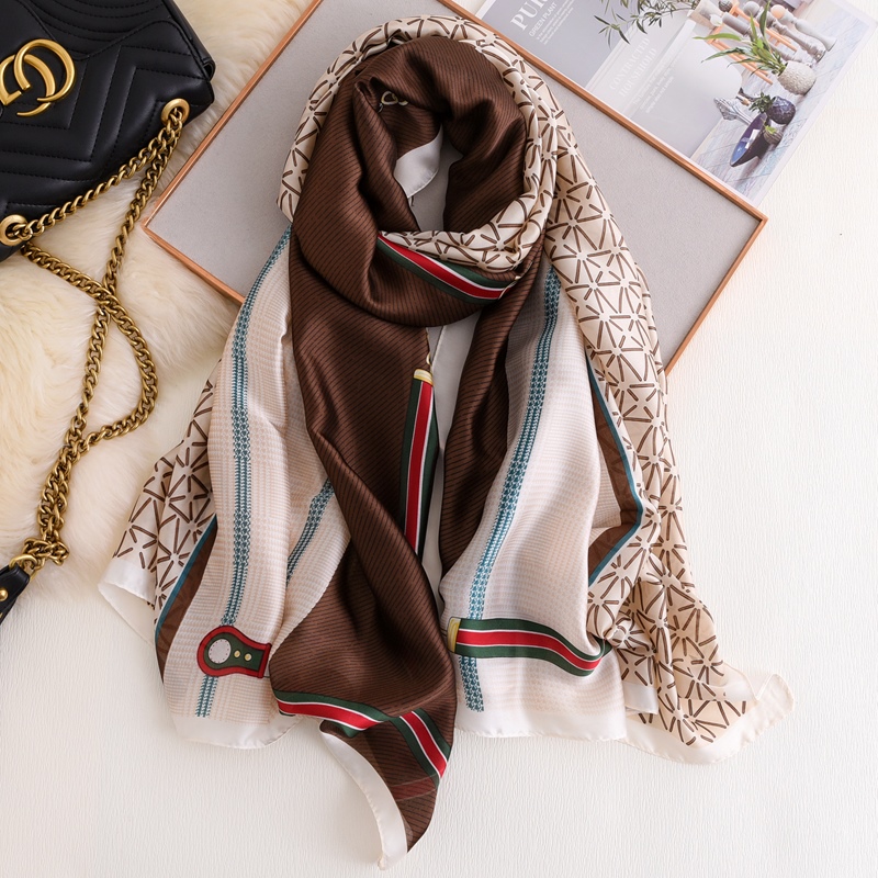 Woman Soft Long Silk Scarf