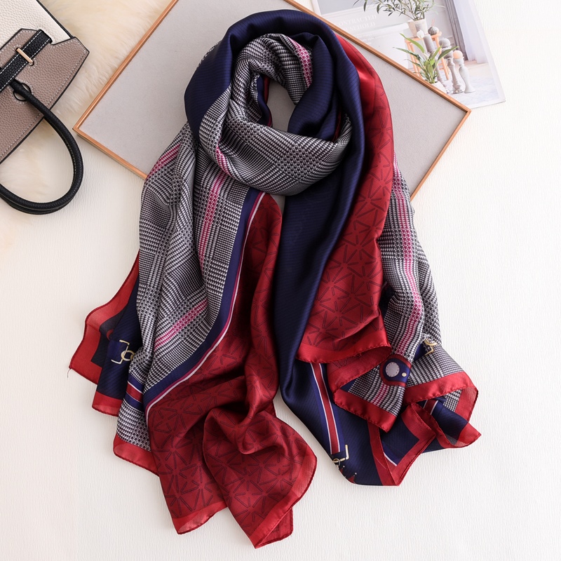 Woman Soft Long Silk Scarf